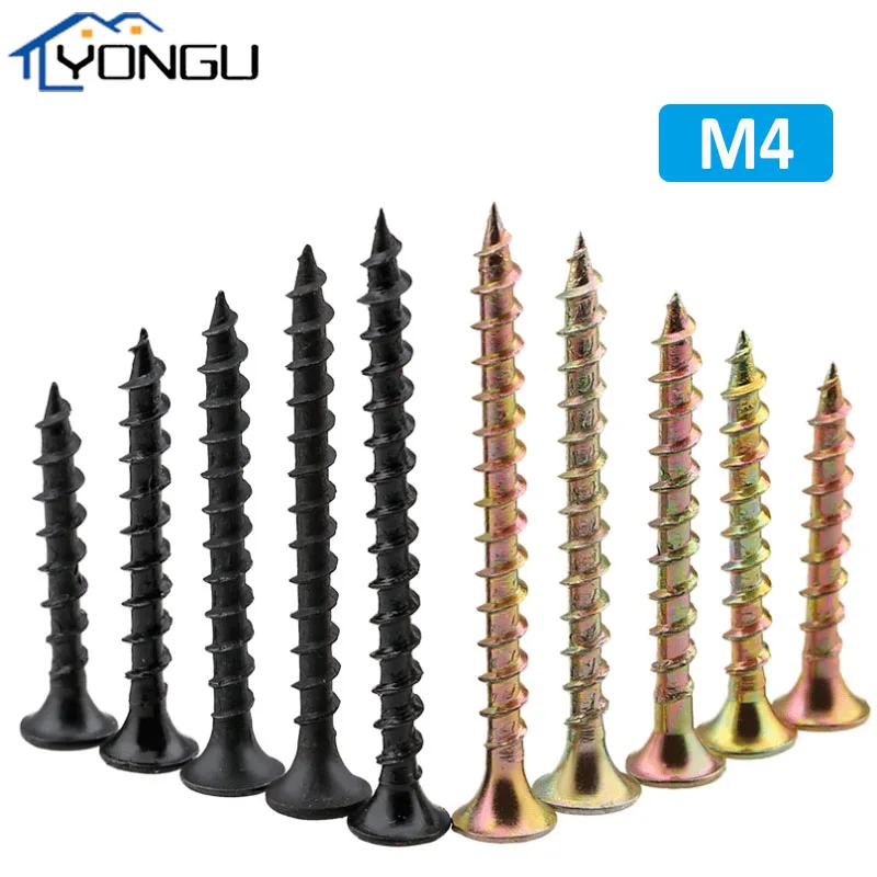 

Zinc Coated Cross Phillips Tapping Screw Coarse Tooth Flat Countersunk Head Self Tapping Screws Wallboard Wood Screws M4x15-70