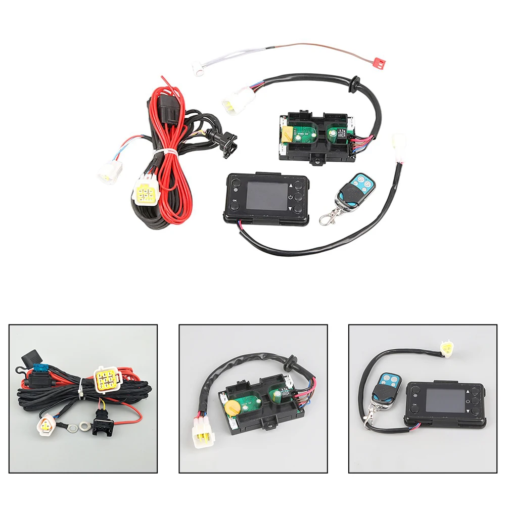 Parking Assistance Air Diesel Heater Remote Control 12V And 24V Compatible 3 Pin LCD Connector 4 Button Remote Control