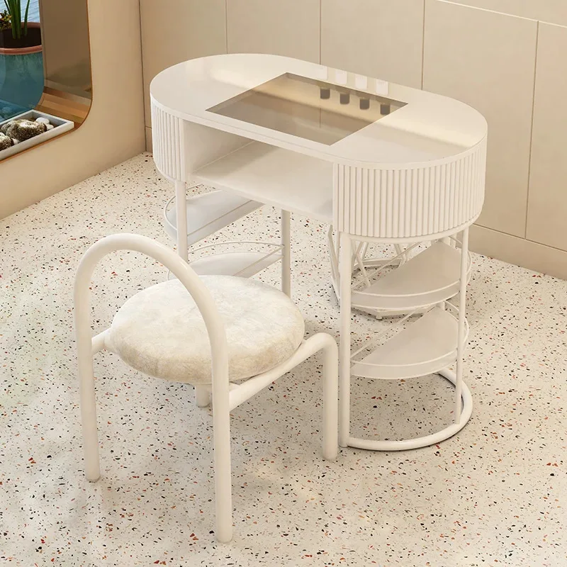 Luxury Dressing Beauty Nail Tables Manicure Professional Drawer Nail Tables Living Room Mesa Manicura Salon Furniture MR50NT