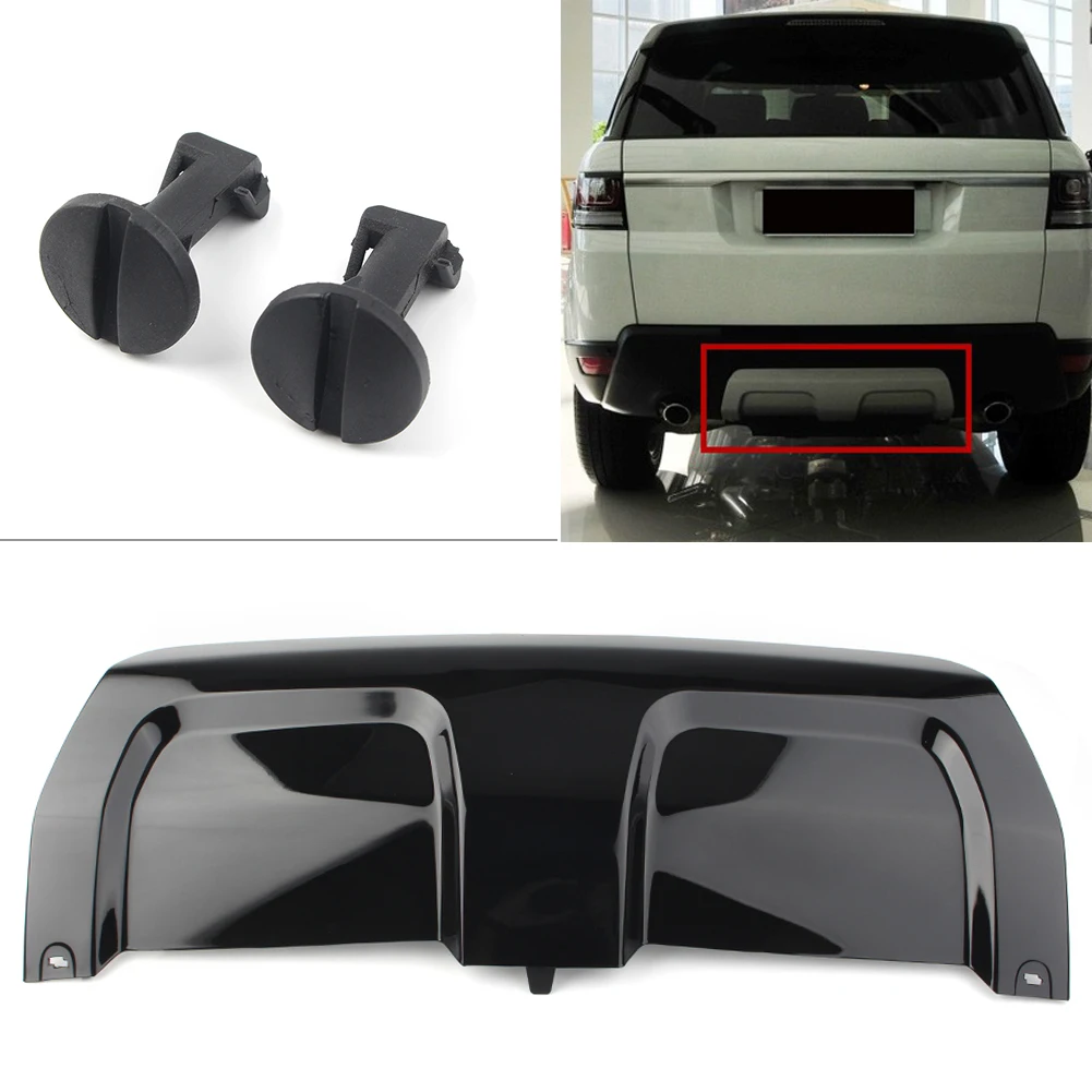 Car Rear Bumper Cover Towing Eye Trim Plate Board Guard Gloss Black ABS For Land Rover Range Rover Sport  2014 2015 2016 2017