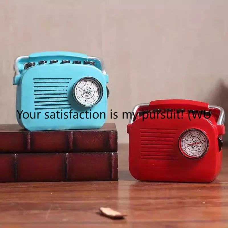 

Retro old-fashioned radio model ornament creative milk tea shop living room bookcase desktop decoration