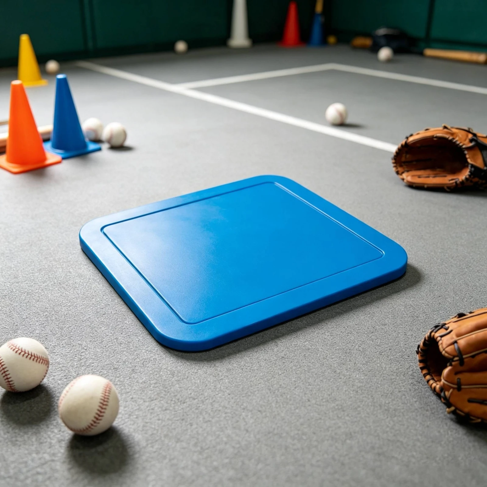 Rubber Base Plate Low-Height Baseball Base Throwdown Bases Weatherproof Equipment Lightweight for Coaches, Training