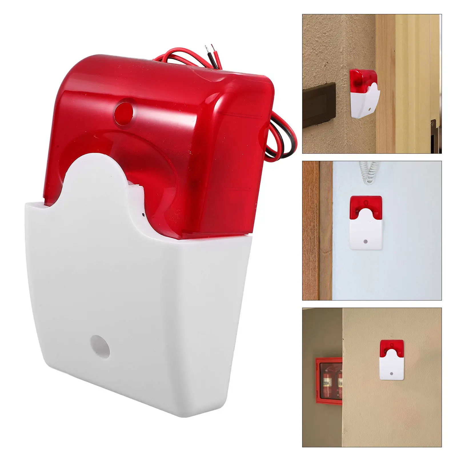

Round Portable for Kitchen Bedroom Home Use Fire Safety Device Independent Installation No Wiring Required Smoke