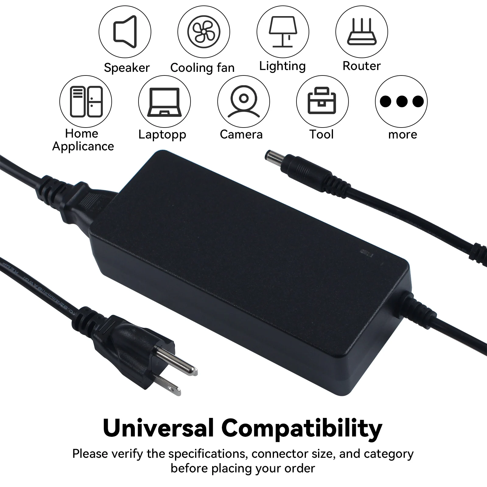 Switching Adapter 24V 4A for AMS 2 Pro, 96W Power Supply US/UK Plug 5.5x2.1mm for Drying Function