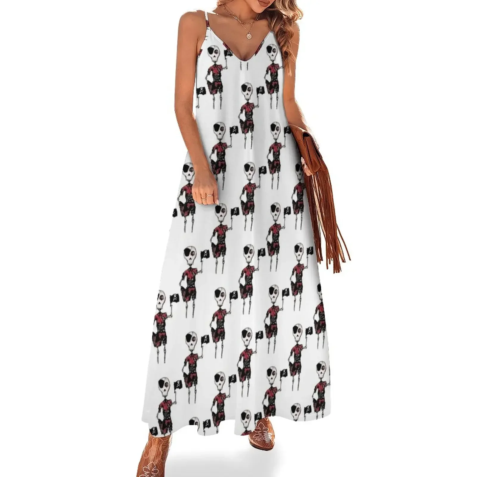 

Ahoy I be a Pirate! Sleeveless Dress Women's summer dress Summer skirt women dresses beach dress