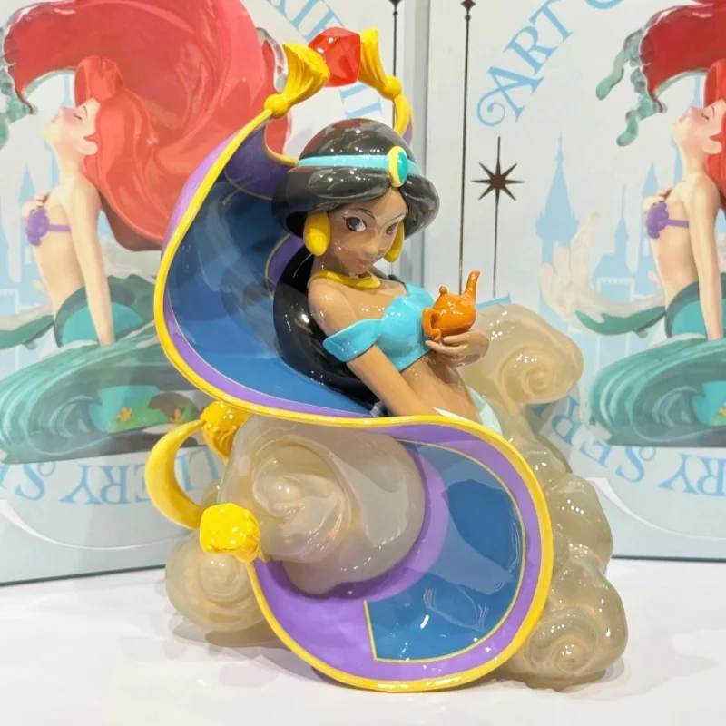 Disney Princess Blind Box Künstlerische Mapping Serie Ariel Jasmine Cinderella Aurora Hua Mulan Schneewittchen Anime Fgiure Modell Spielzeug