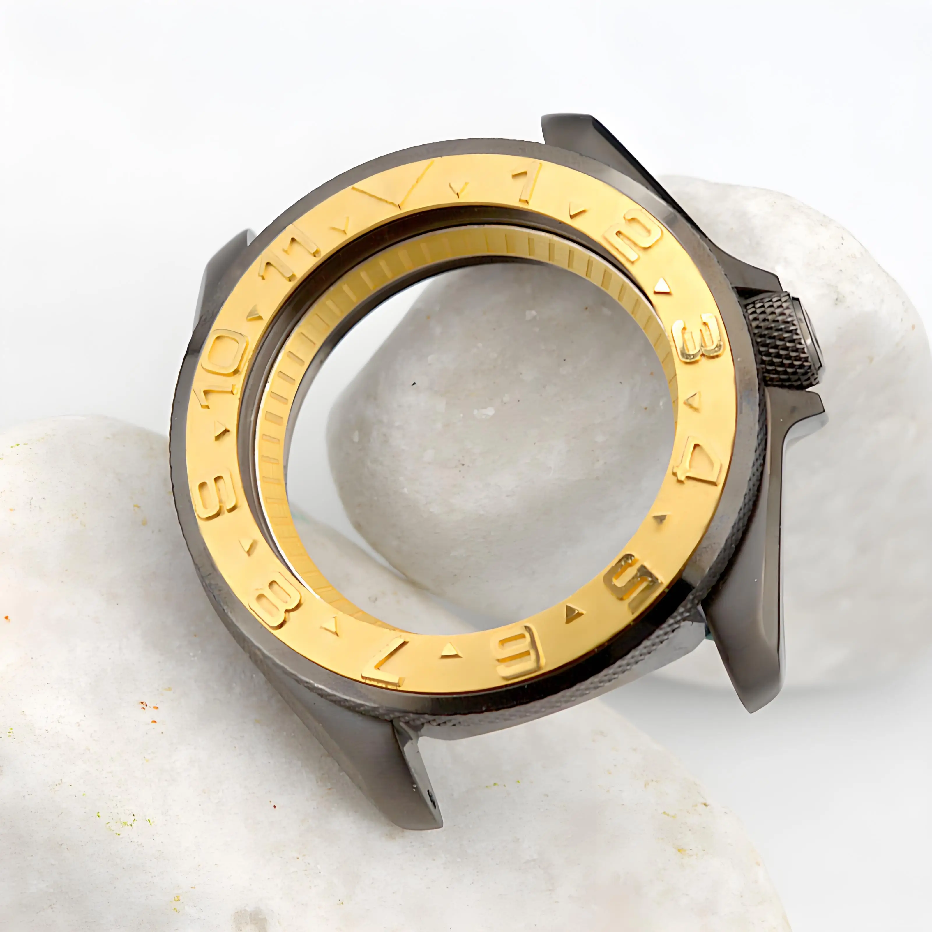 

Gun Colour Watches Case Fit NH34 NH35 NH36 4R35 7S26 Movement Sapphire Glass Men's Diving Case Parts SKX007 SRPD