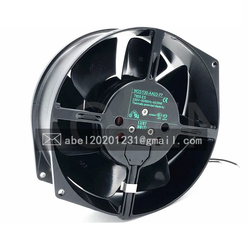 BRAND NEW ORIGINAL W2S130-AA03-77 230V AC 45/39W 17CM COOLING FAN 172*150*55MM 15055