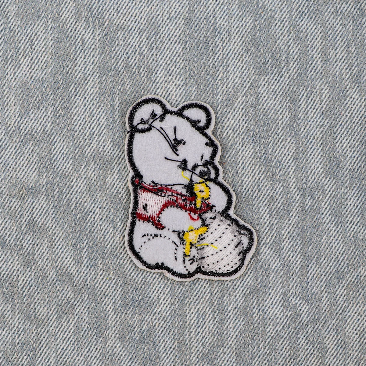 Interrupteur Patch de Dessin Animé Rick à Repasser pour Vêtements, Autocollants Brodés sur Vestes, Bricolage, Rayure pour Gérérateur