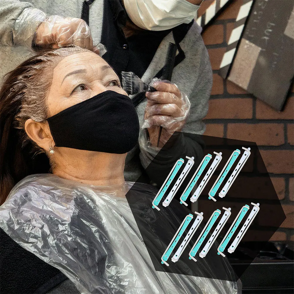 

24 Pcs Perm Kit for Women Hair Curlers Rollers Rod Hairdressing Perming Rods Curling