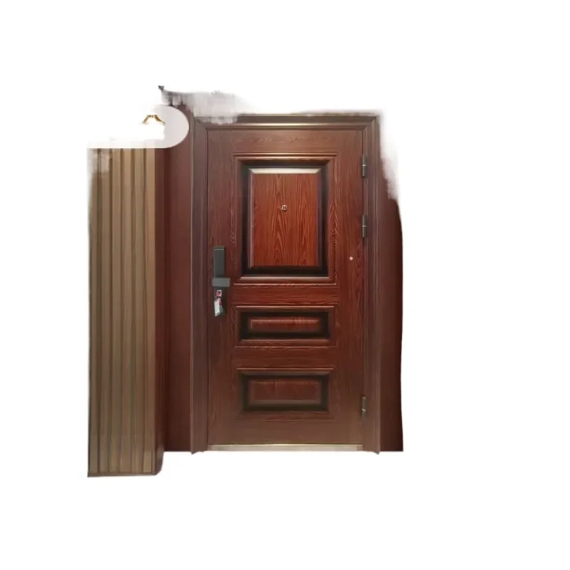 Embossed Anti Theft Entry Door Copper Pattern Design Security Door for Villa Apartment