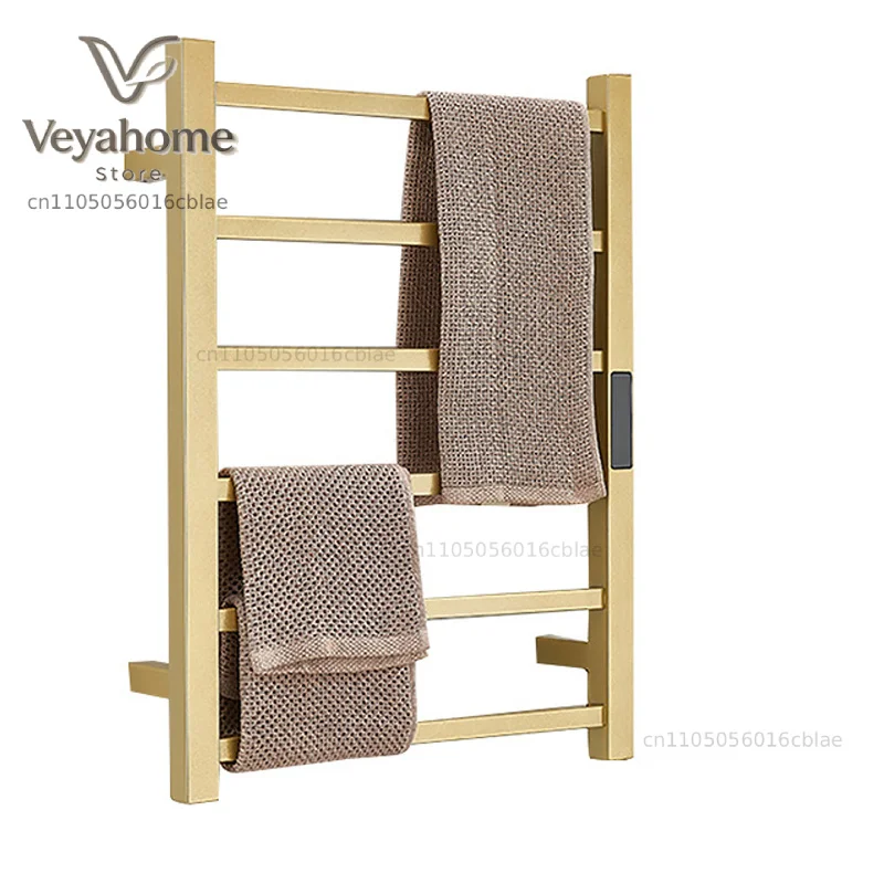 Stainless Steel Electric Towel Rack Temperature&Time Control Smart Heated Towel Rail Towel Warmer 600*450*100mm 110V/220V