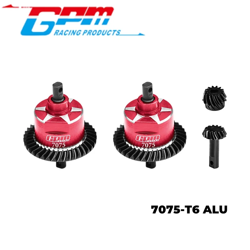 GPM SLA1337FR (sem óleo diferencial) AÇO DE CARBONO 4140 + liga 7075 DIANTEIRO & TRASEIRO DIFERENCIAL COMPLETO PARA TRAXXAS 1/10 SLASH 4X4 / RUS