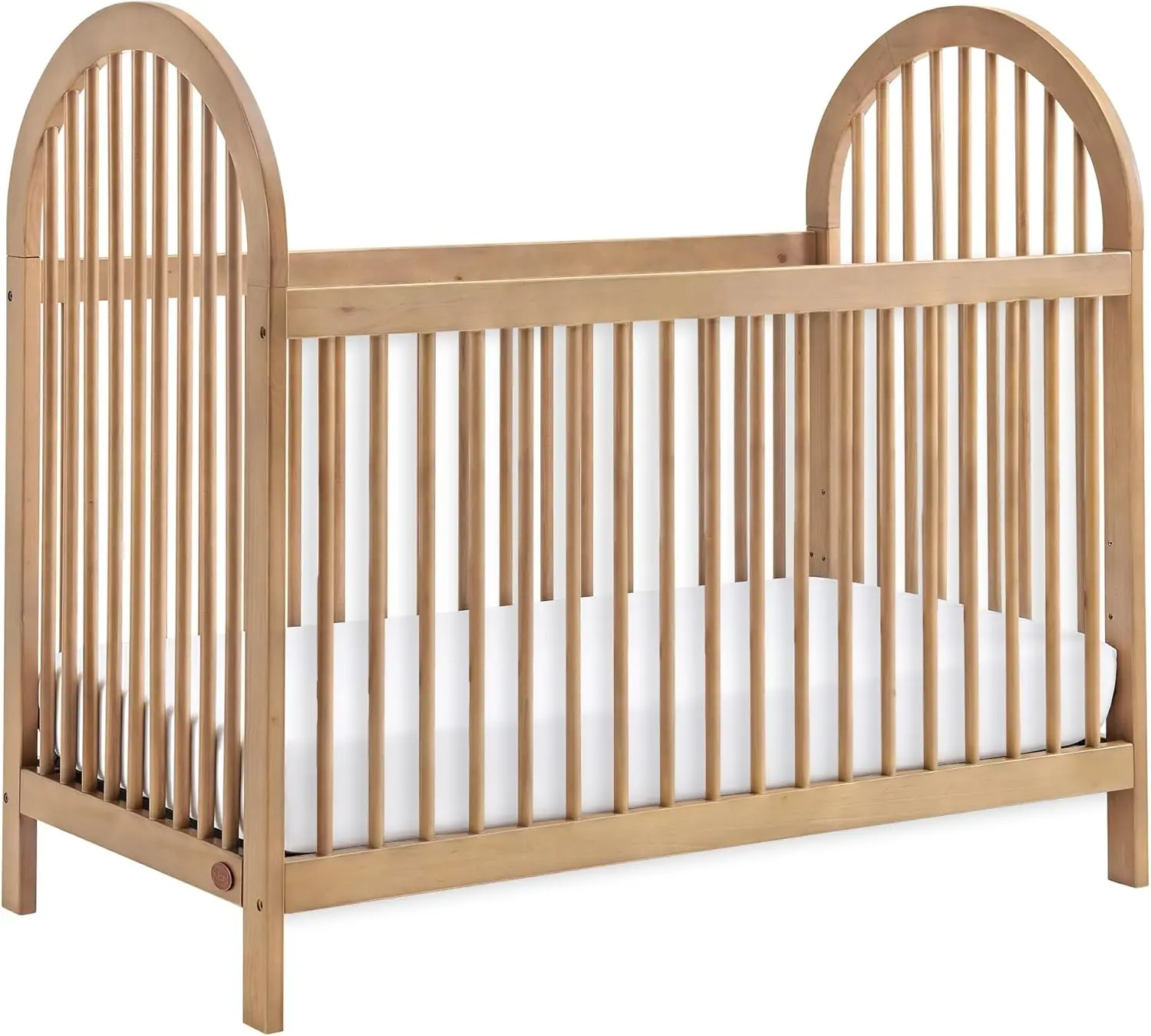 3-in-1 Island Crib, Honey Wood