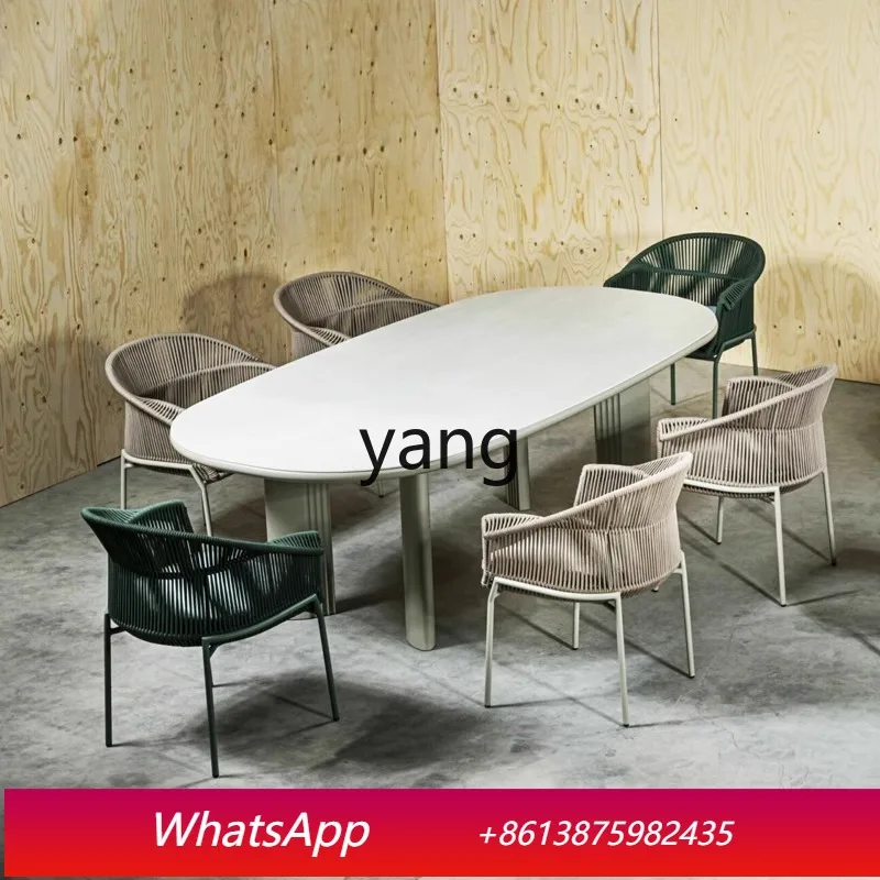 

LTT Outdoor Sofa Combination Villa Hotel Courtyard Garden Rattan Chair Coffee Table