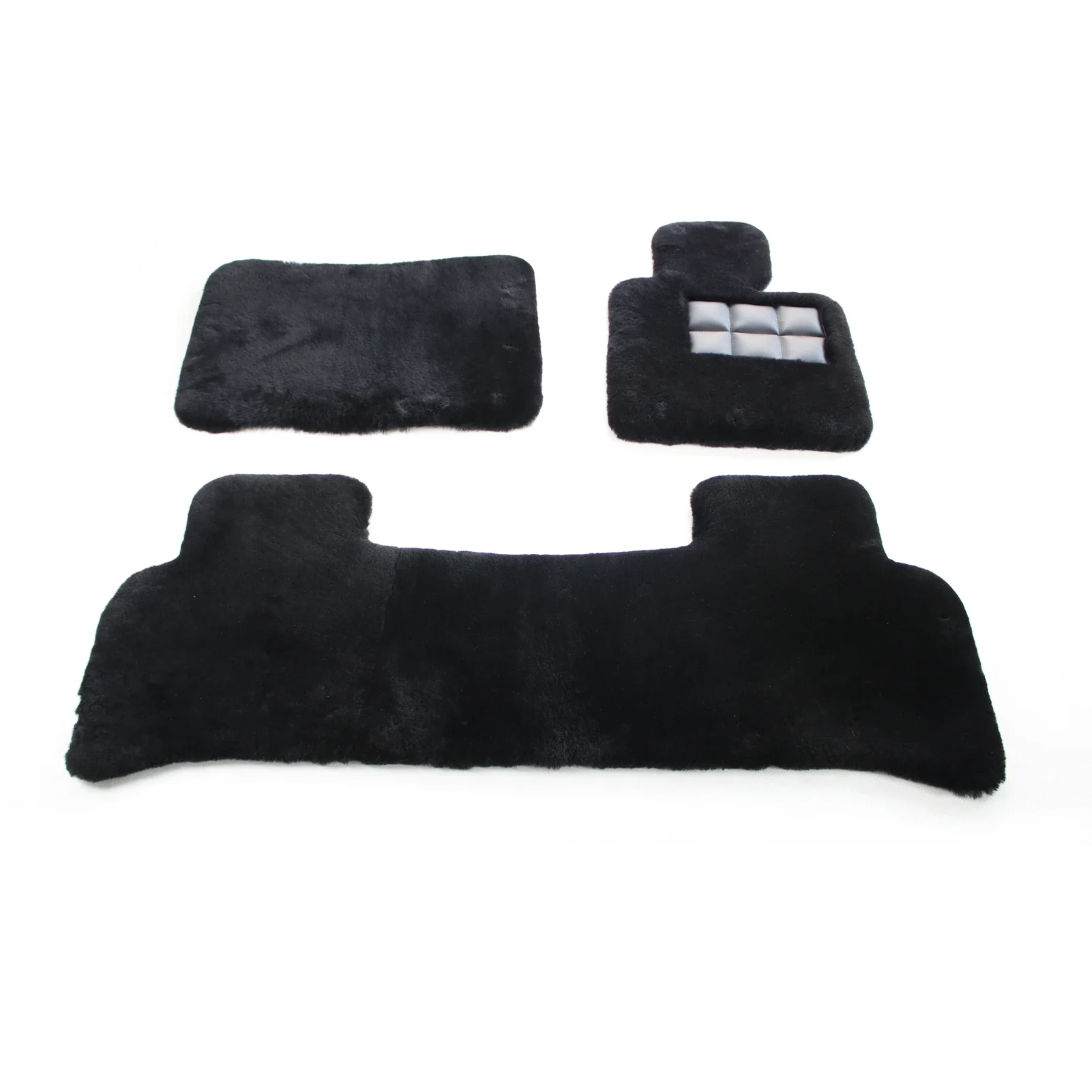 

Custom-made genuine sheepskin car floor mats