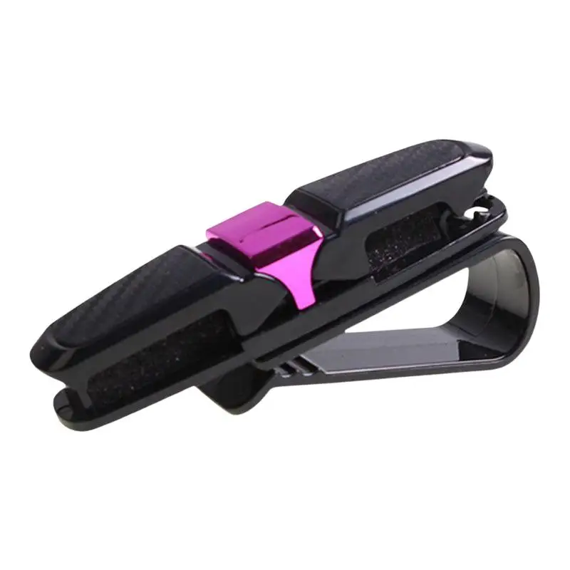 1PCS Car Glasses Holder Sun Visor Mount Sunglasses Clip Holder Rhinestone Bracket Portable Sunglasses Crystal Clip Decoration