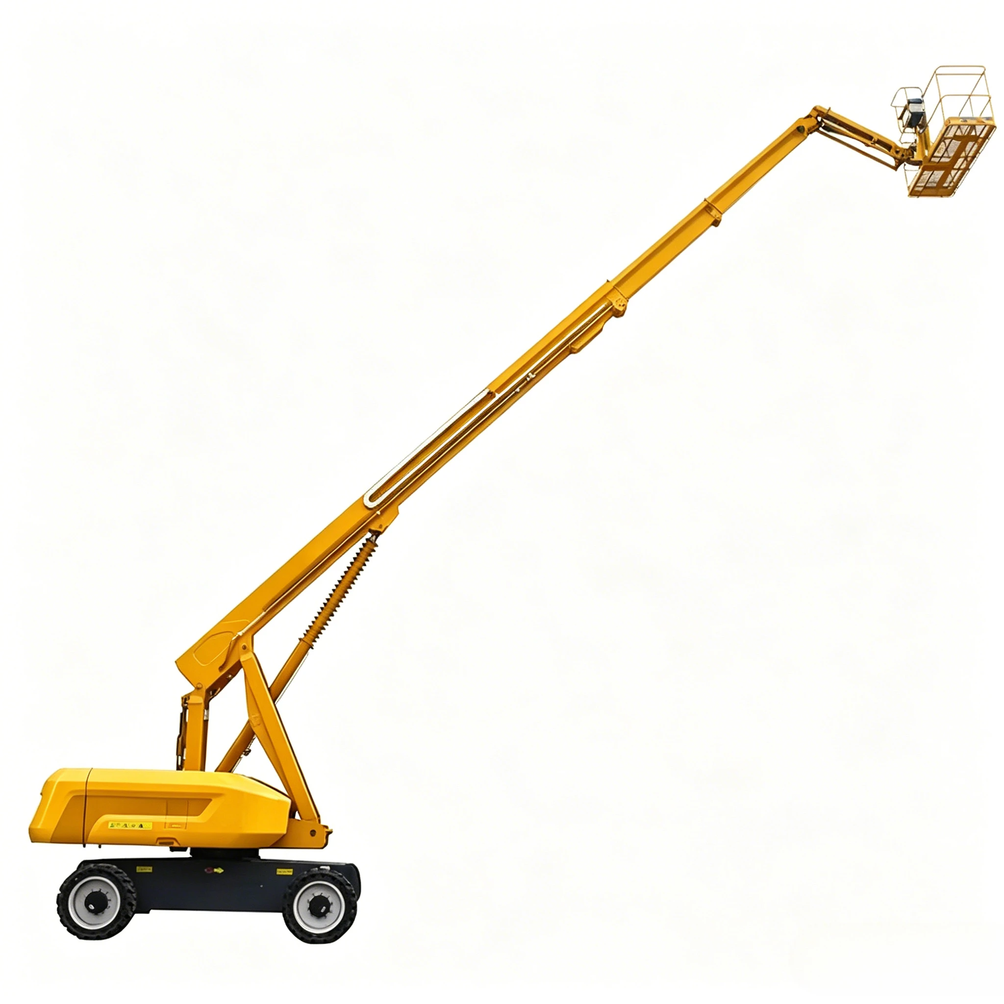 Mobile Towable Trailer Crank Arm 12m Cherry Picker Caterpillar Band Boom Lift Articulated Boom Lift Towable Boom Lift Ce Custom