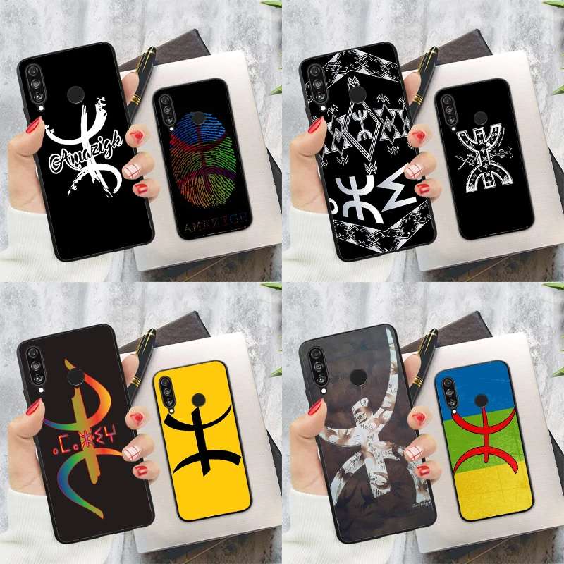 Amazigh Berber Symbol For Huawei Nova Y60 Y70 Y90 Y61 Y91 3i 7i 8i 11i Nova 11 9 10 SE P20 P30 Pro P40 Lite Case