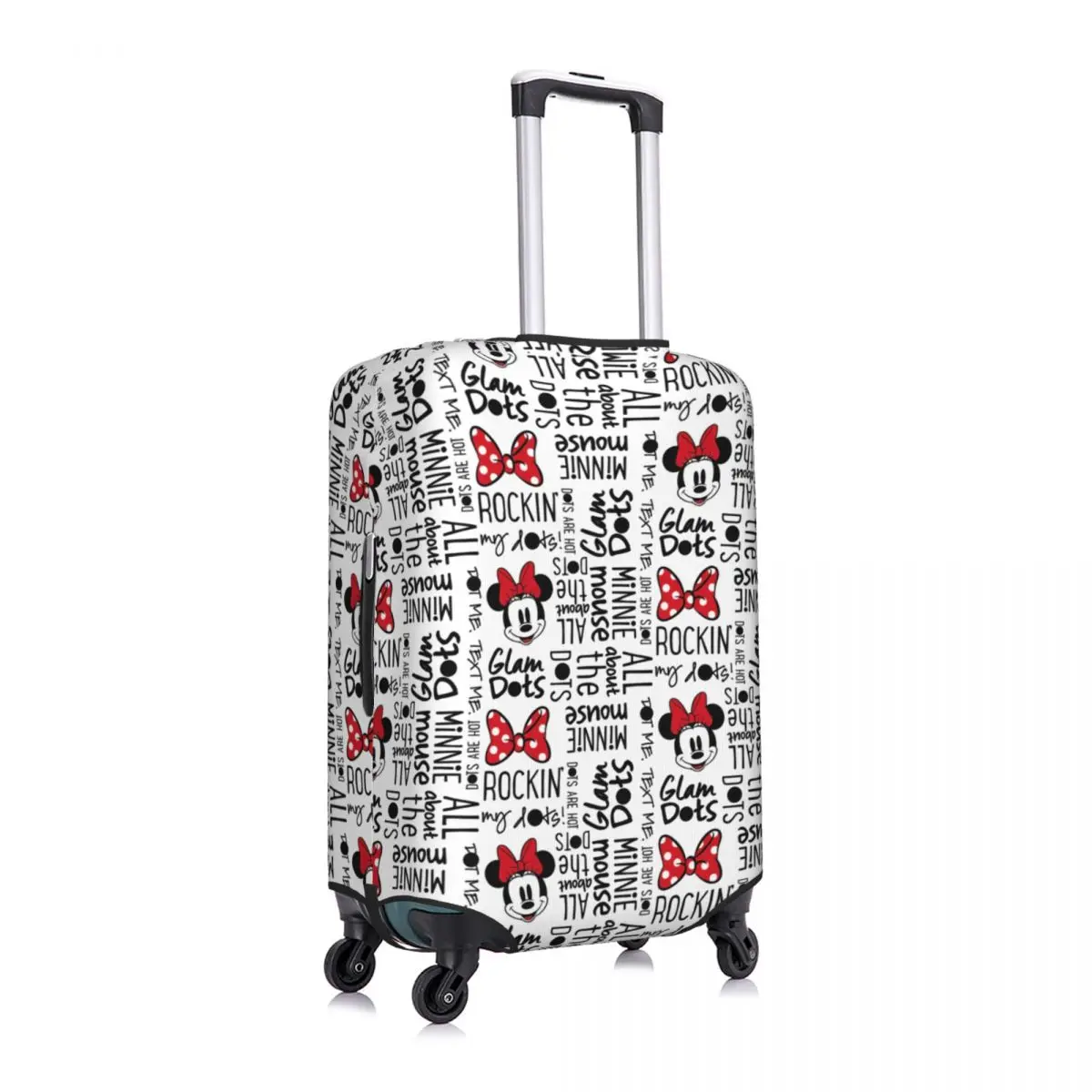 Personalizado Mickey Mouse Bagagem Capa, Bonito Suitcase Protector, Cobre Terno para 18-32"