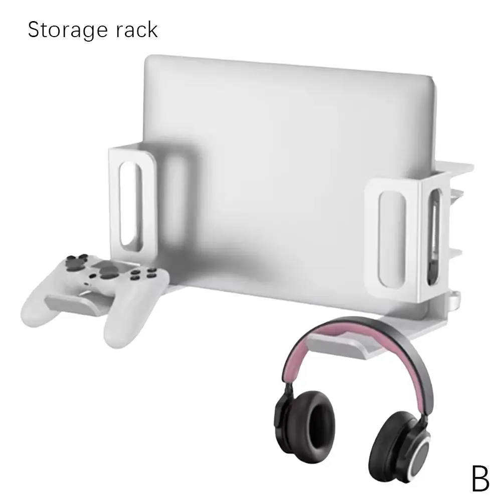 Estante de escritorio para debajo del escritorio, bandeja de soporte de carga plegable ajustable, organizador de escritorio, soporte de almacenamiento para I J3K6