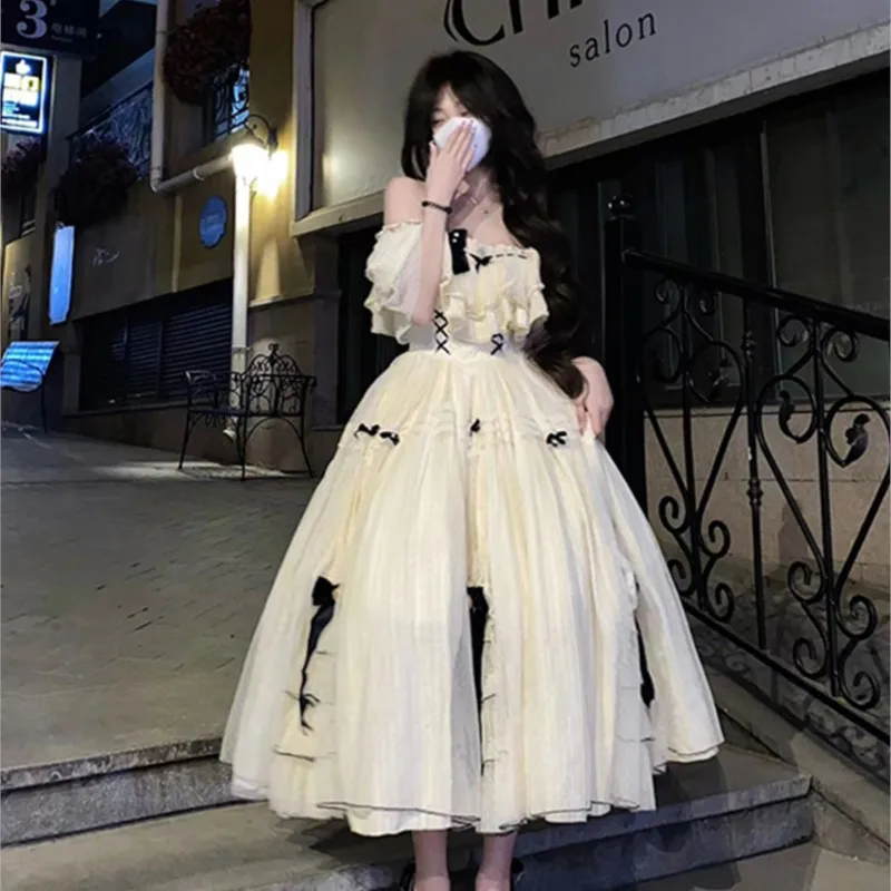 Elegant Sweet Lady Generate Color Dress