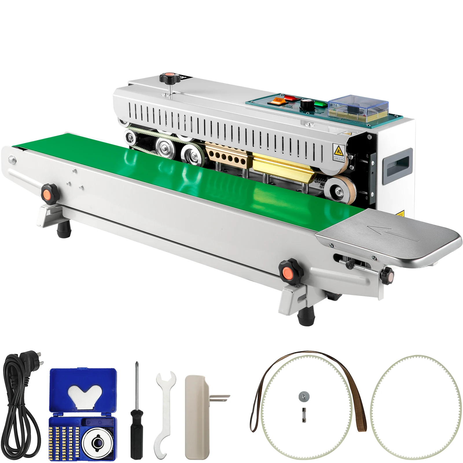 VEVOR FR-900 Automatic Horizontal Continuous Plastic Bag Band Sealing Machine Temperature Control Sealer for Product Packaging