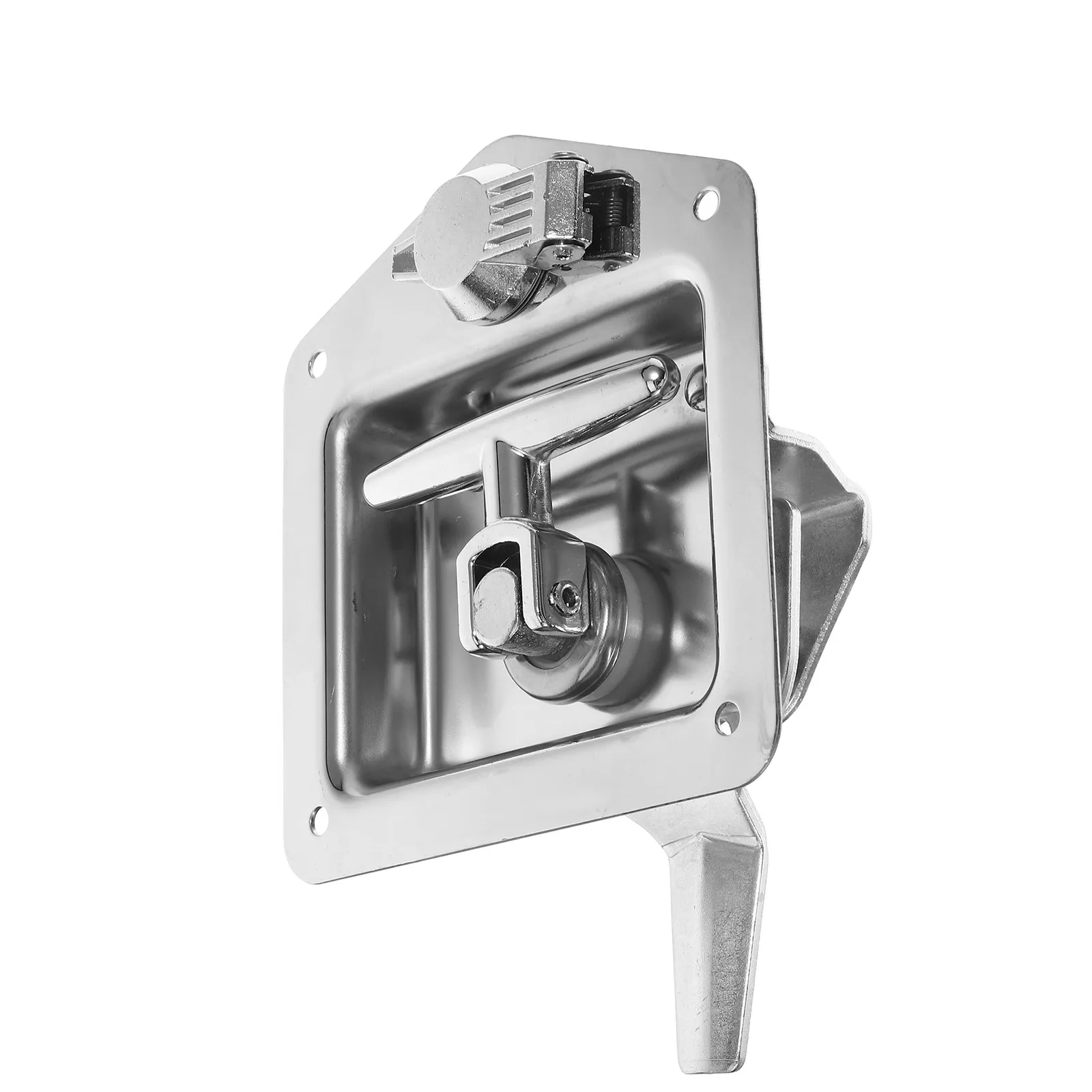 

Замок-защелка для инструментального ящика из нержавеющей стали с ручкой и ключами для прицепов, квадроциклов, UTV