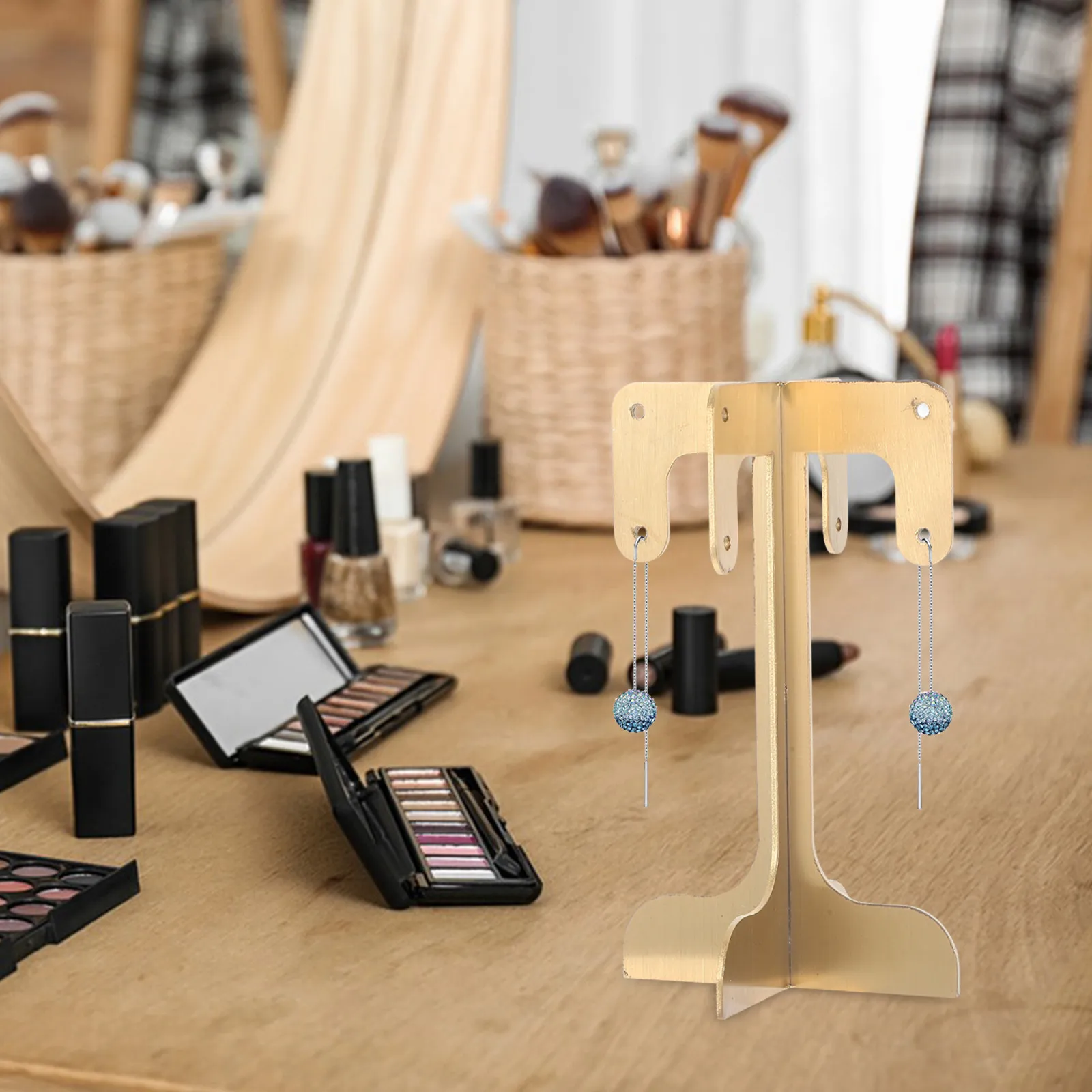 

Подставка для серег, железный держатель для серег, органайзер для украшений, подставка для хранения серег для спальни, туалетного столика, рабочего стола