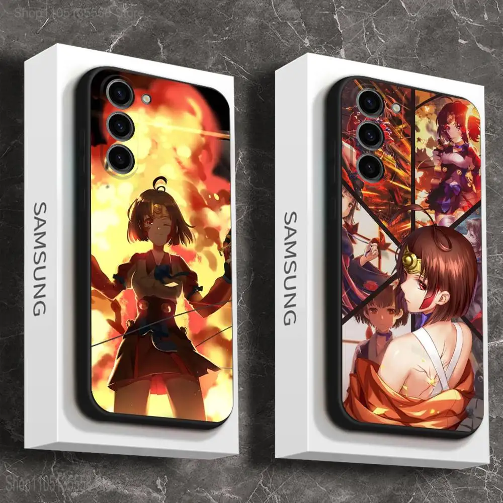 Custodia per telefono K-Kabaneri Iron Fortress per Samsung Galaxy A 73,72,51,53,52,71,22,5G,Nota,J7,8,9 Cover morbida nera