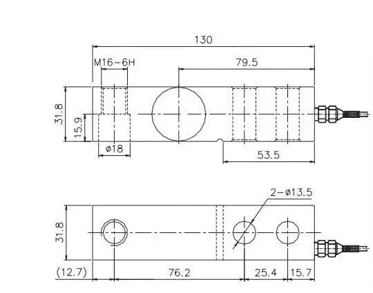 On sale strain gauge pressure sensor for floor scale load cell electronic scale sensor Cantilever pressure YZC-320C 0.5T- 3Tons