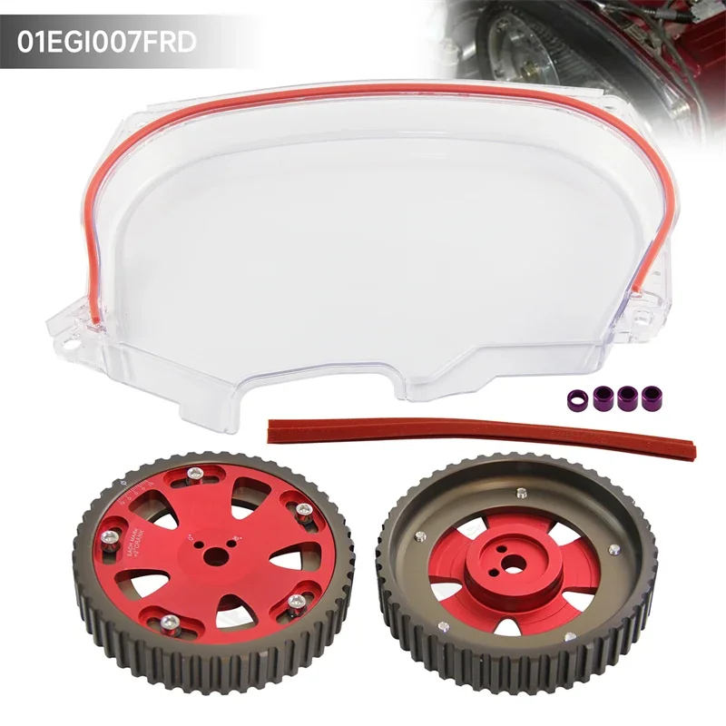 

Комплект шкивов, прозрачная крышка ремня ГРМ, подходит для Mitsubishi Lancer EVO IV 96-98 V 98-99 VI 99-01 VII 01-03 VIII 03-05 4G63T
