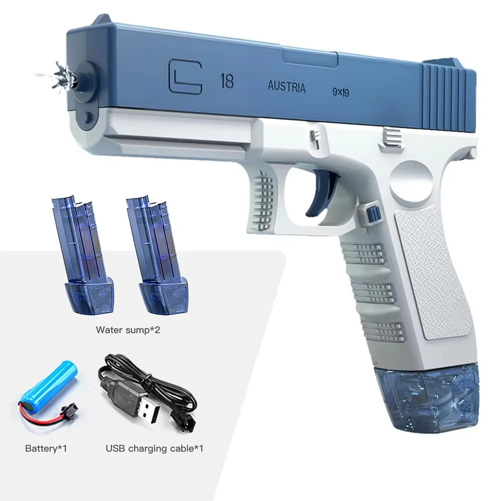 HOT NewFMG9 Folding Submachine Water Gun With Manual Continuous Firing Ultra Long Range Large Capacity Water Play Toys Water Gun view 6