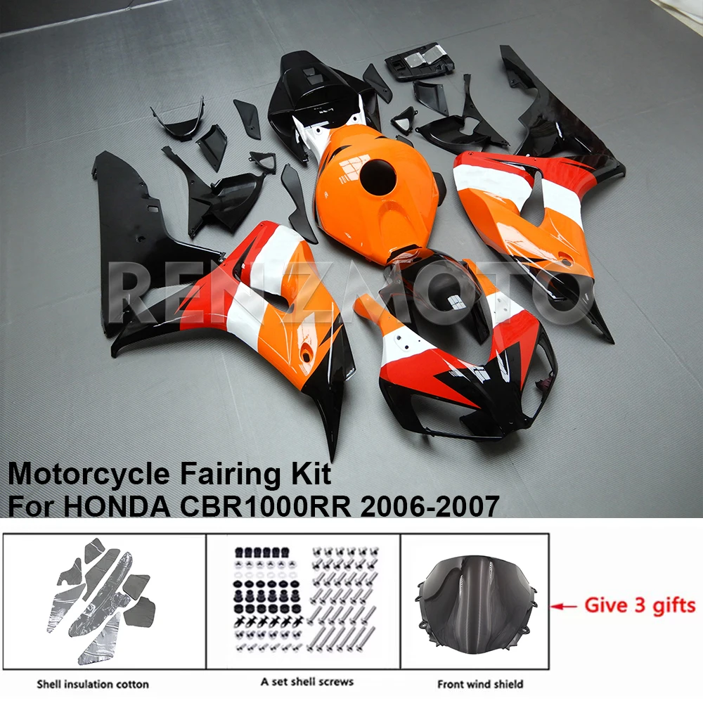 

H1007-123a Motorcycle Fairing Set Body Kit Plastic For HONDA CBR 1000 RR 2006-2007 Accessories ABS Injection Bodywork