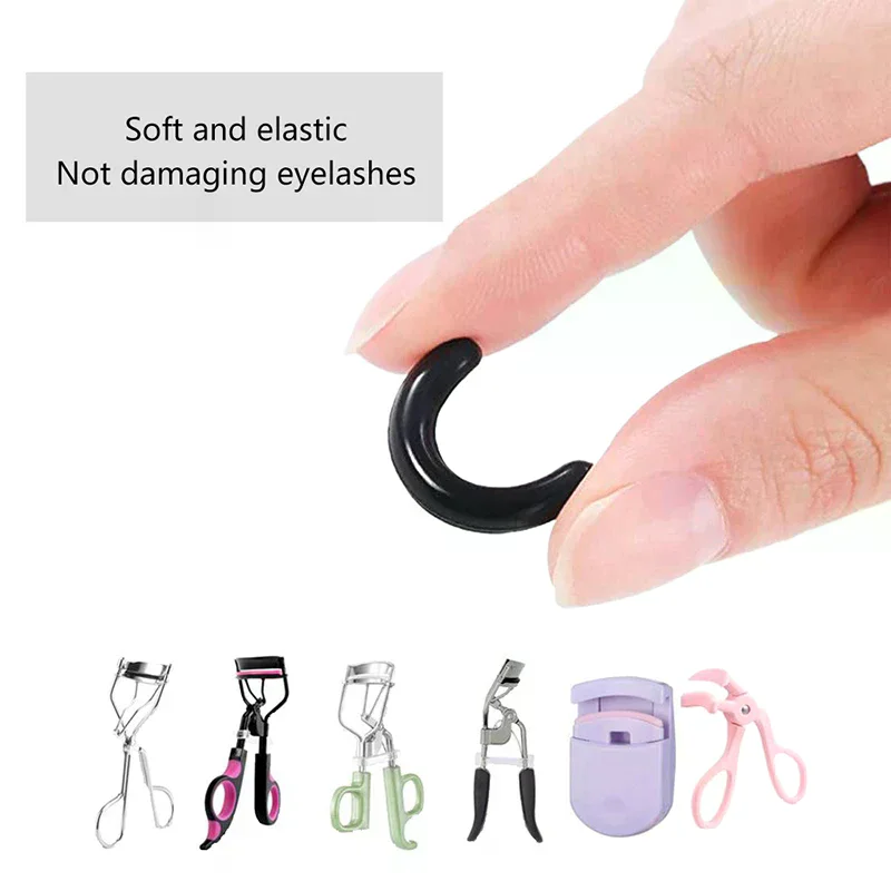 30pcs/box Curler Colored Eyelashes Replace Rubber Black White Blue Elastic Eyelash Replacement Strips Accessories