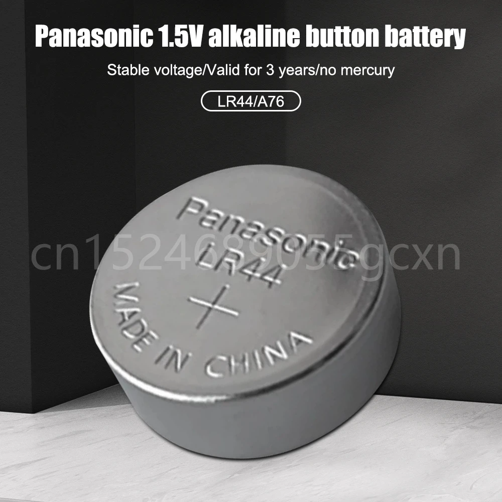 20PCS Panasonic A76 LR44 AG13 357 SR1154 SR44 LR 44 1.5V Alkaline Batteries For Watch Calculator Toy Remote Button Coin Cell