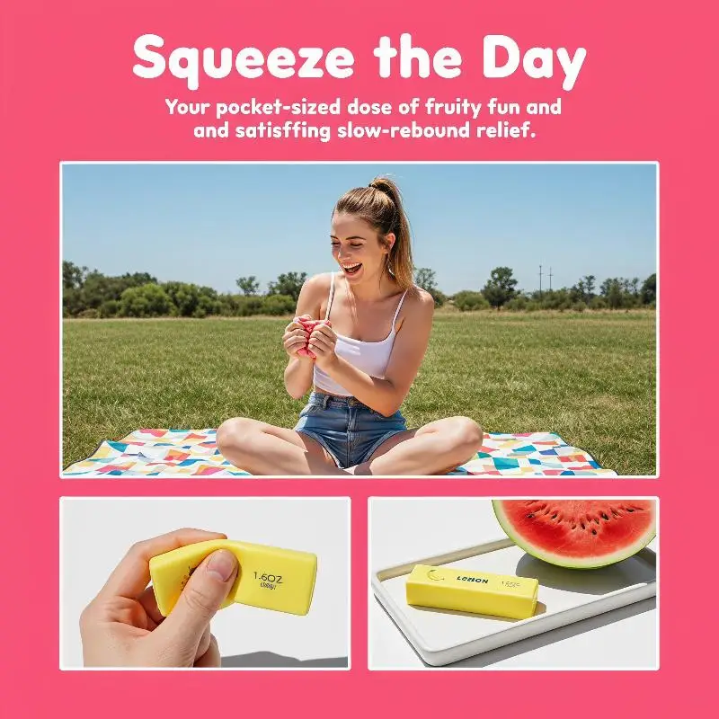 Fruit Series Small Butter Stick Pu Slow Rebound Kneading Music
