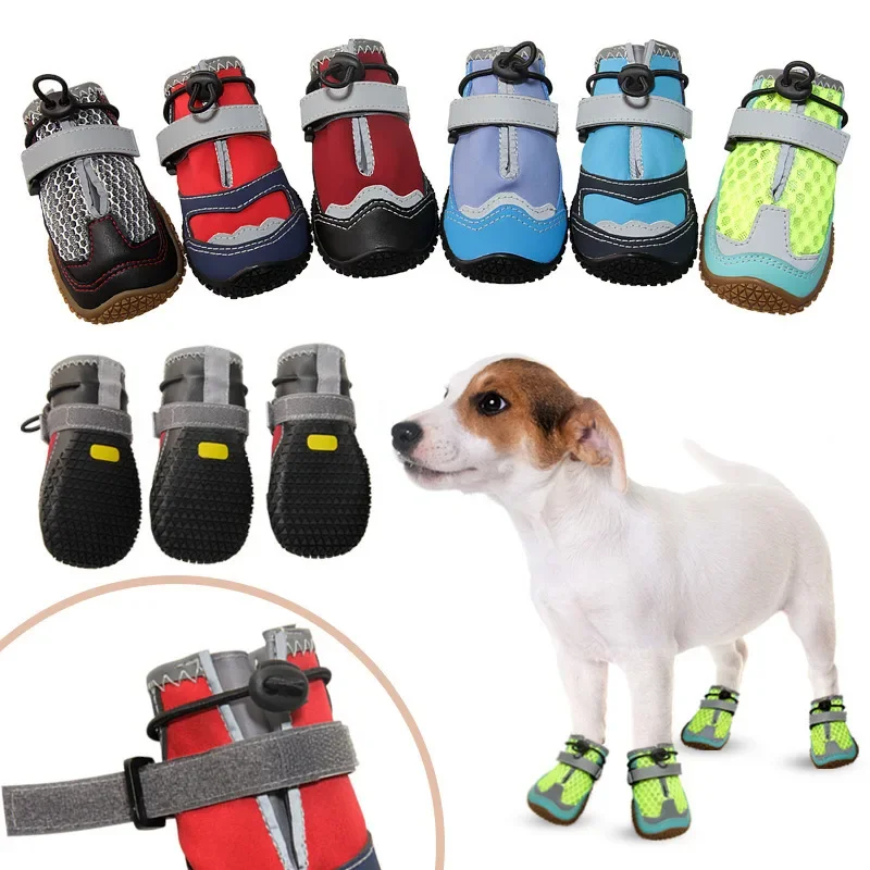 Pet Dog Shoes 2024 New Small, Medium and Large Dog Shoes Waterproof and Wear-Resistant Outdoor Dog Shoes