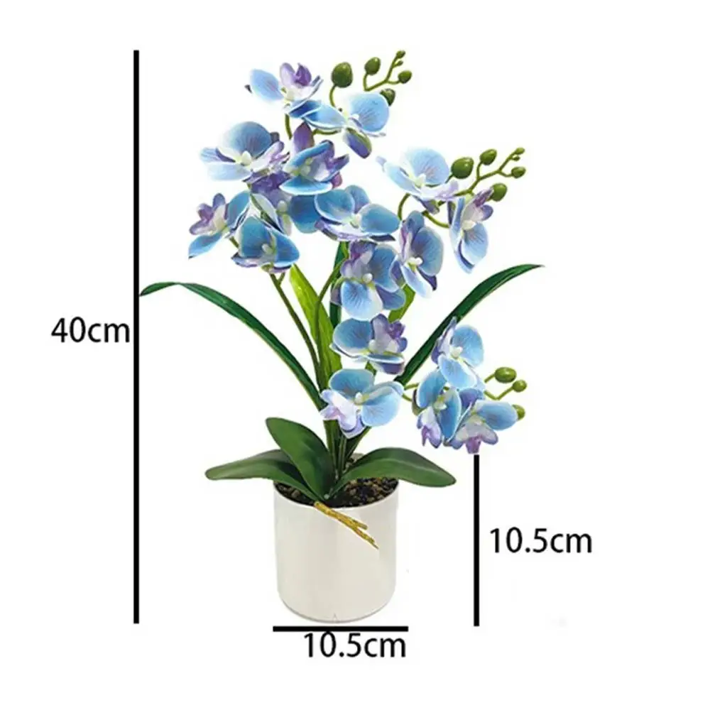 Neue Schmetterlingsorchidee Künstliche Blume im Topf Heim- und Bürodekoration Valentinstag-Geschenk – Detail 5