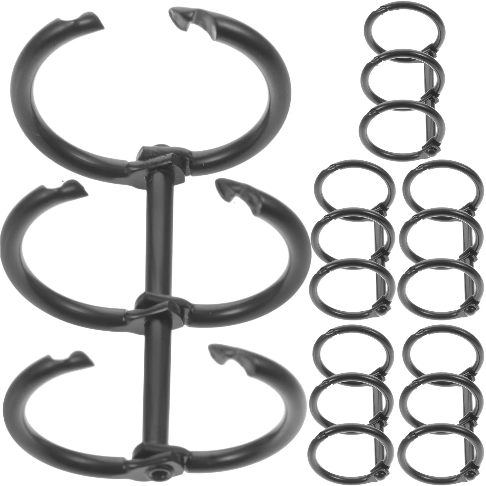 6Pcs Professional Book Binder Rings Well Polished Metal File Clip for Student Stationery Binder Rings Book Clip Ring