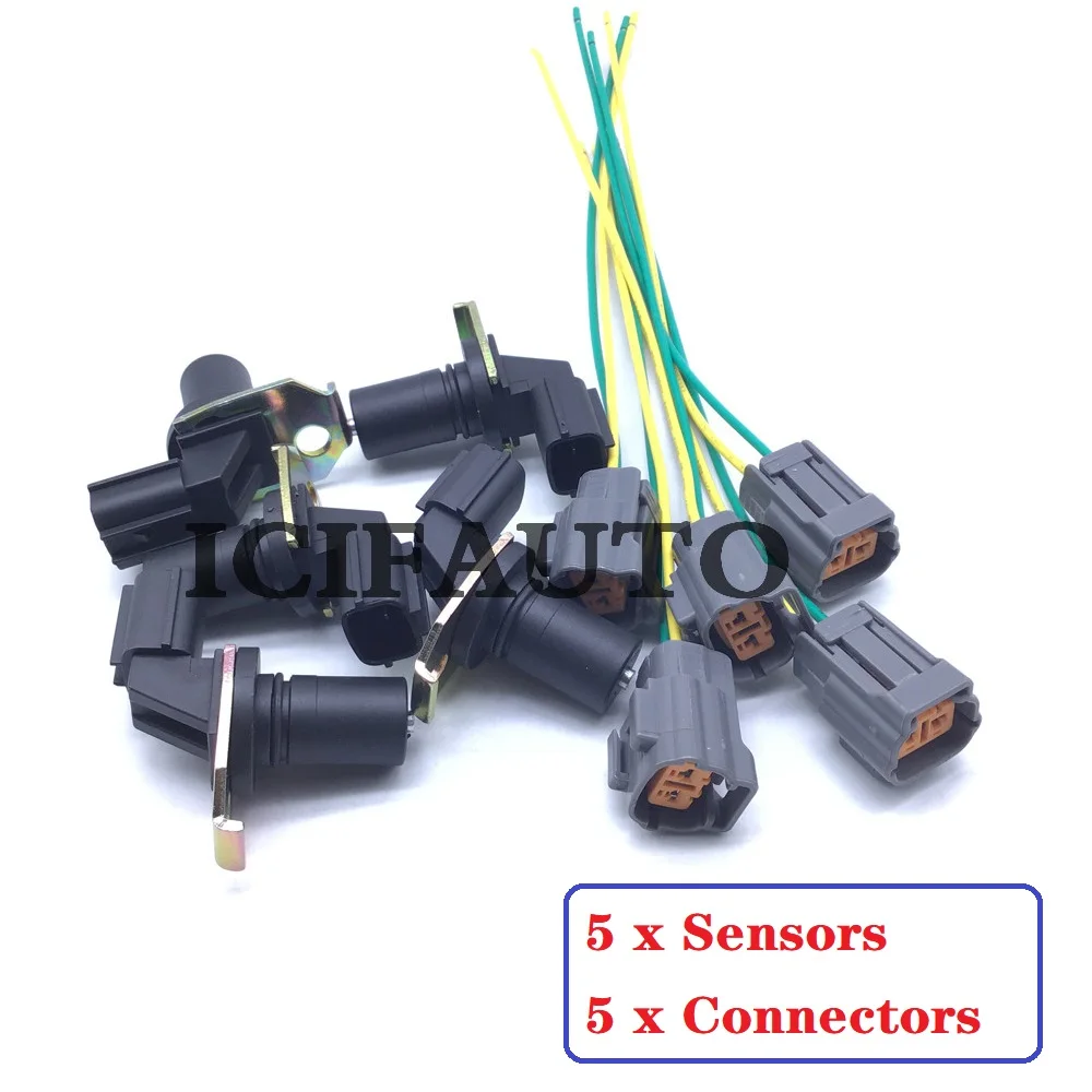 Trans Input/Output Sensor Vehicle Speed Sensor & Connector for Mazda 2 3 5 6 CX-7 Protege FN0121550 / FN01-21-550 / FN01 21 550