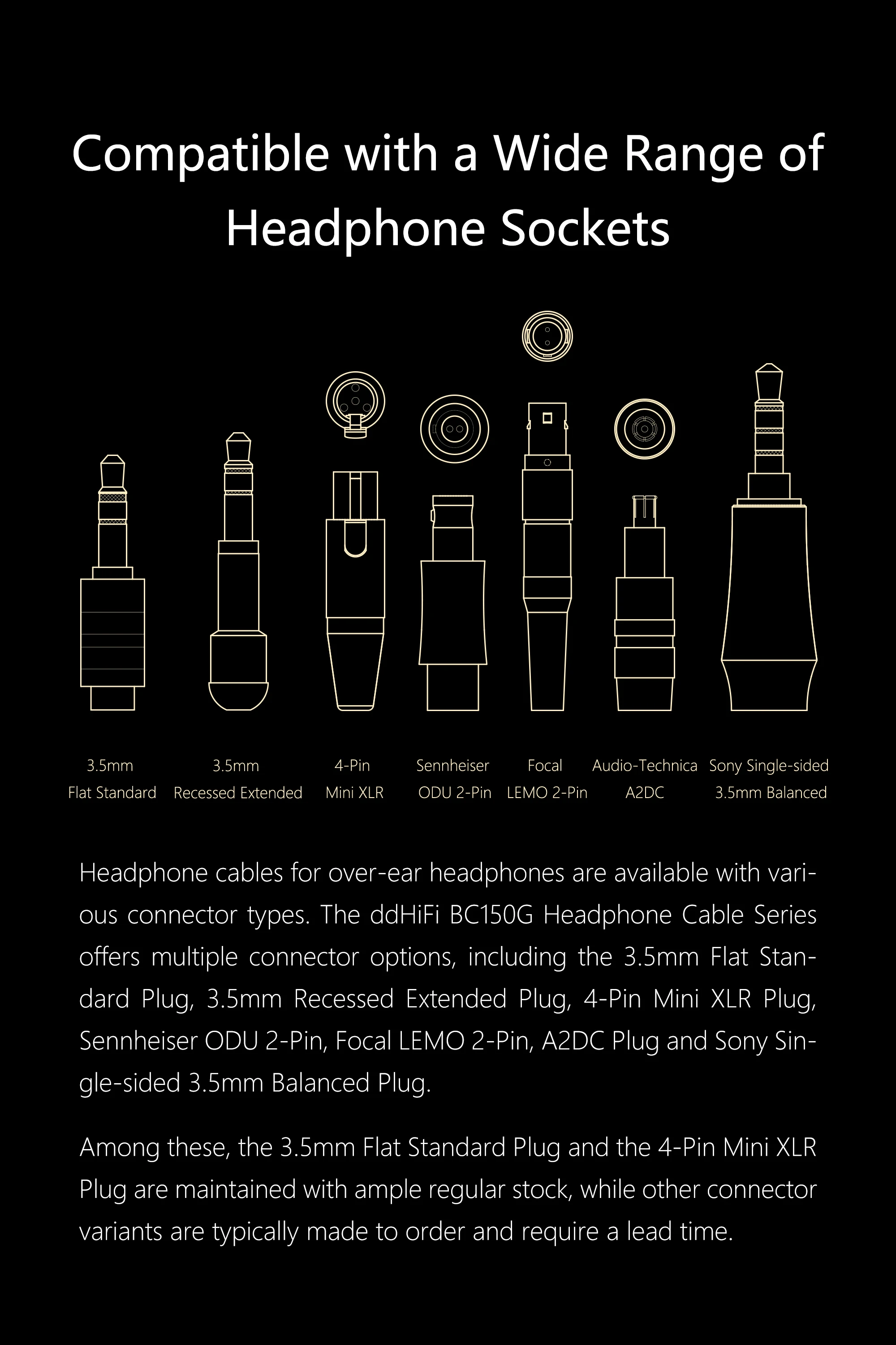 DD ddHiFi BC150G 4,4 mm symmetrisches Kopfhörer-Upgrade-Kabel, silberfarbenes OCC-Kupfer mit schwimmendem Schirm für Sennheiser Focal AT Sony & Co. – Detail 7