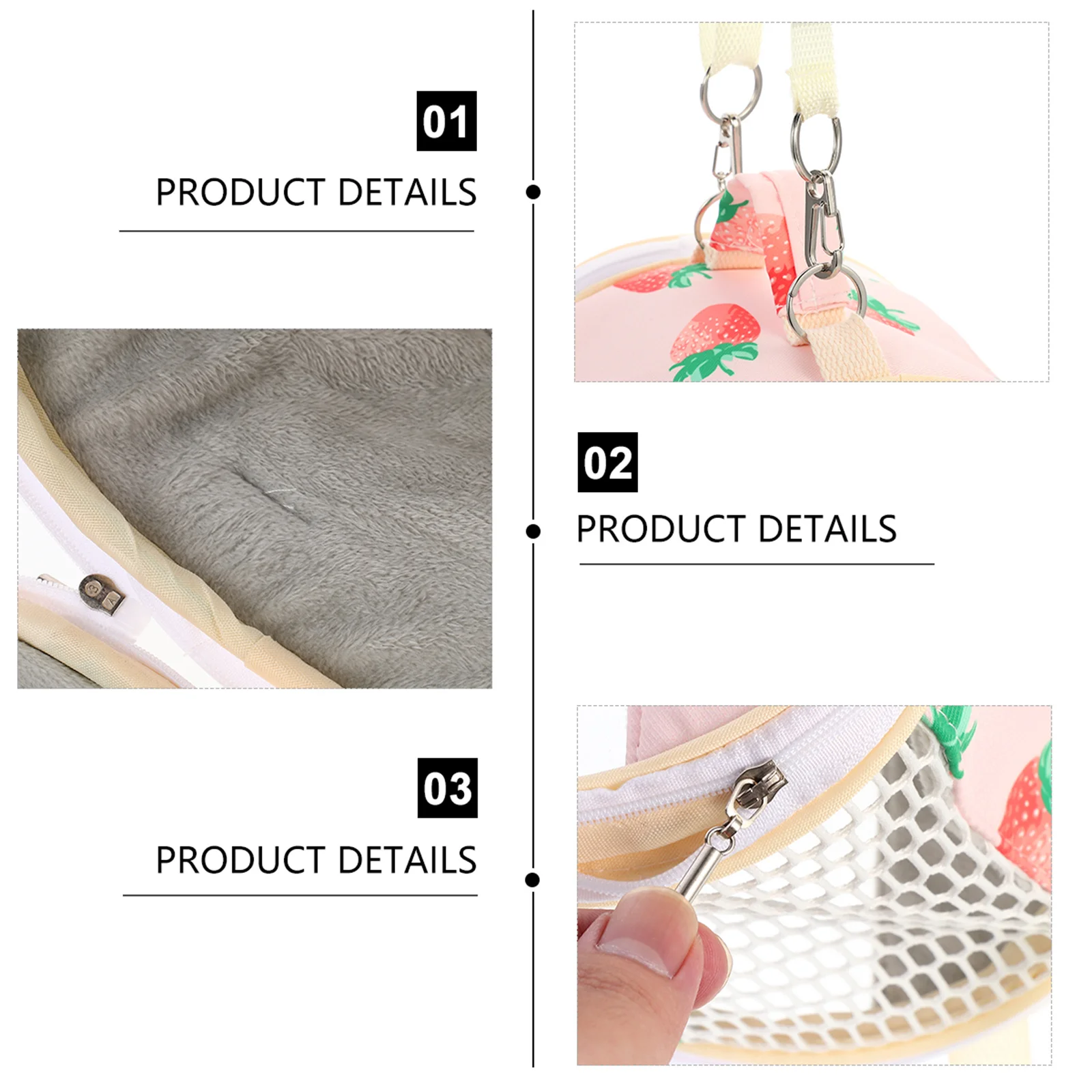 

Small Pet Outdoor Carrier Bag Lightweight Portable Travel Handbag for Hamster Rat Guinea Pig Small Animal Carrier