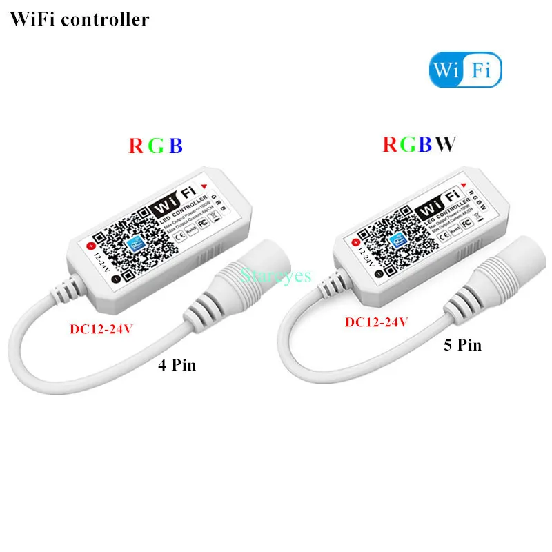 WiFi Wireless Magic Home Remote Controller DC12V 24V Single color Dimmer RGB RGBW RF Remote App Control For LED Strip