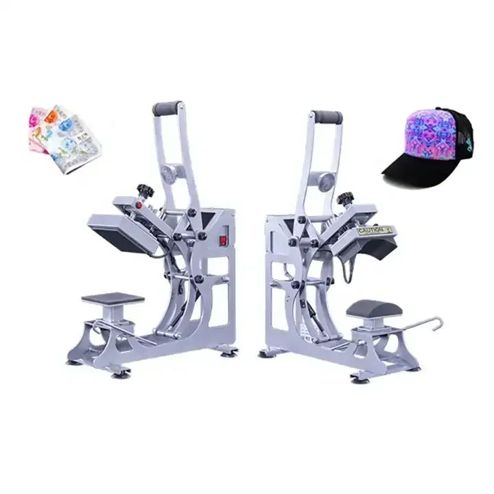 Wholesale 2 in 1 Automatic Open Multifunctional T-shirt Transfer Printing Heat Press Machines for Caps