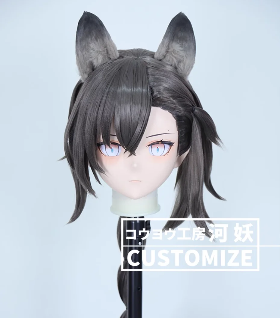 

C-10168 Customize Full Head Resin Cartoon Cosplay Japanese Character Anime Role Play Crossdress Kigurumi Mask With Back Shell