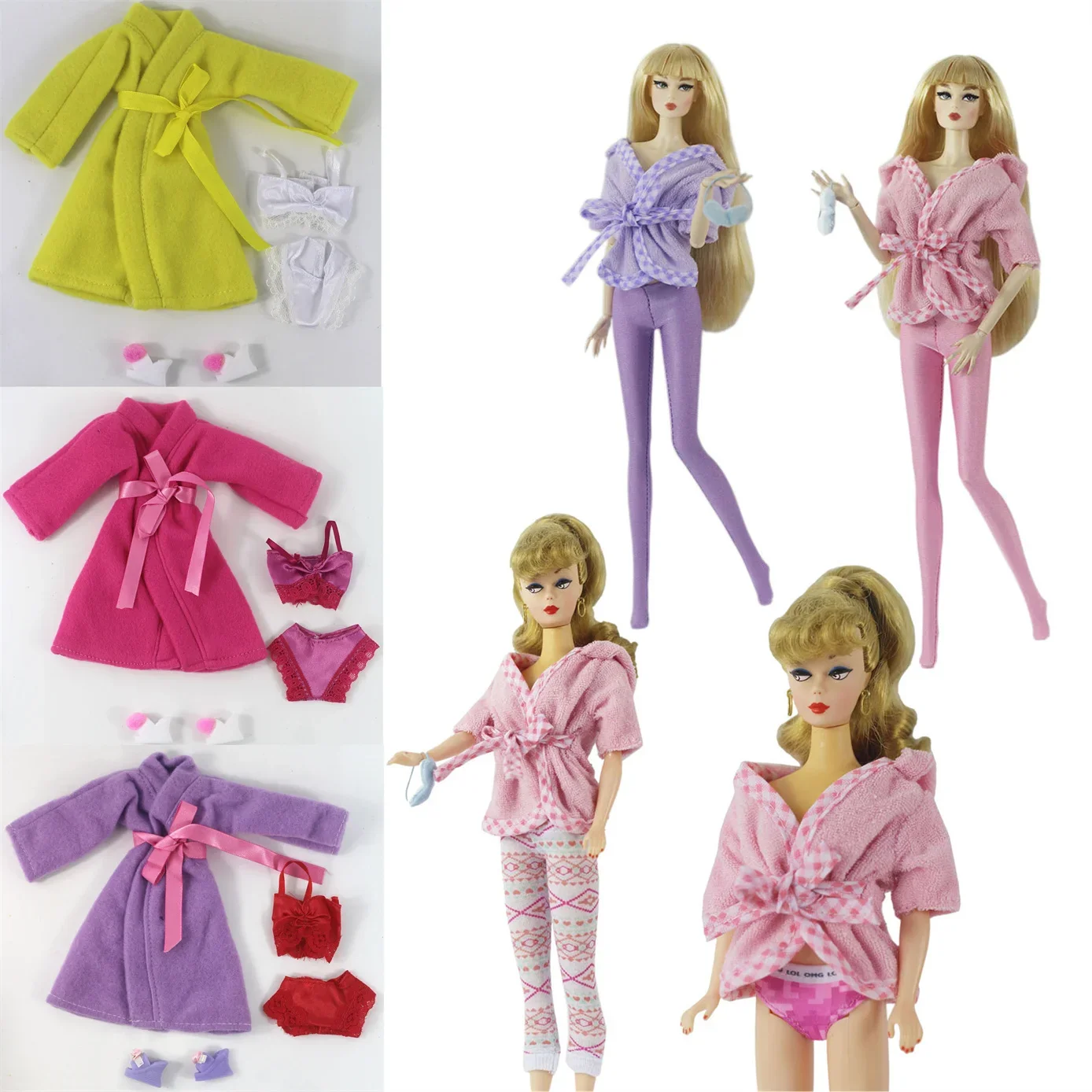 Handmade Doll CLOTHES Pajamas Nightgown Outfit for 11.5 inch 30cm Doll bjd clothes Many Style Gifts for doll accessories