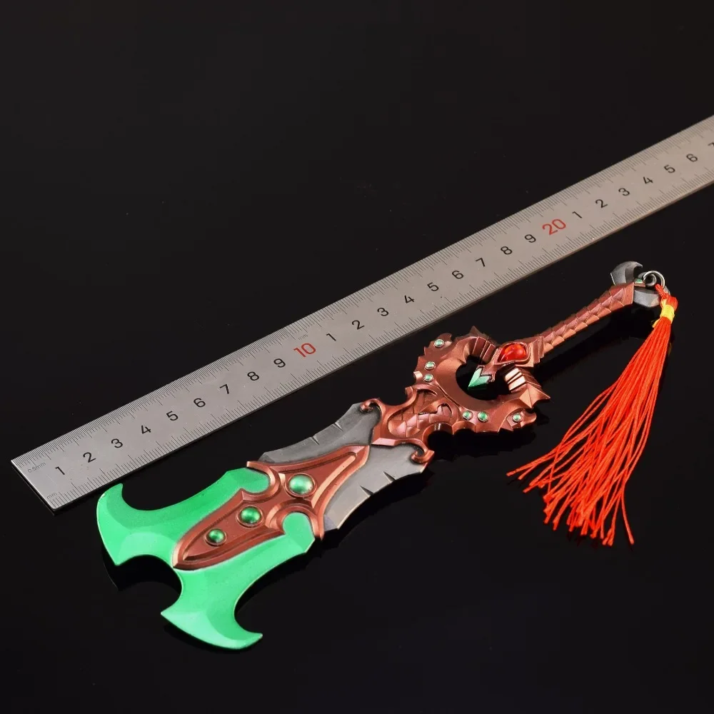 World of Warcraft Wapen De Soul Render Eenhandige Zwaard Spel Perifere 21 cm Metalen Samurai Zwaard Wapen Model geschenken Speelgoed Jongens