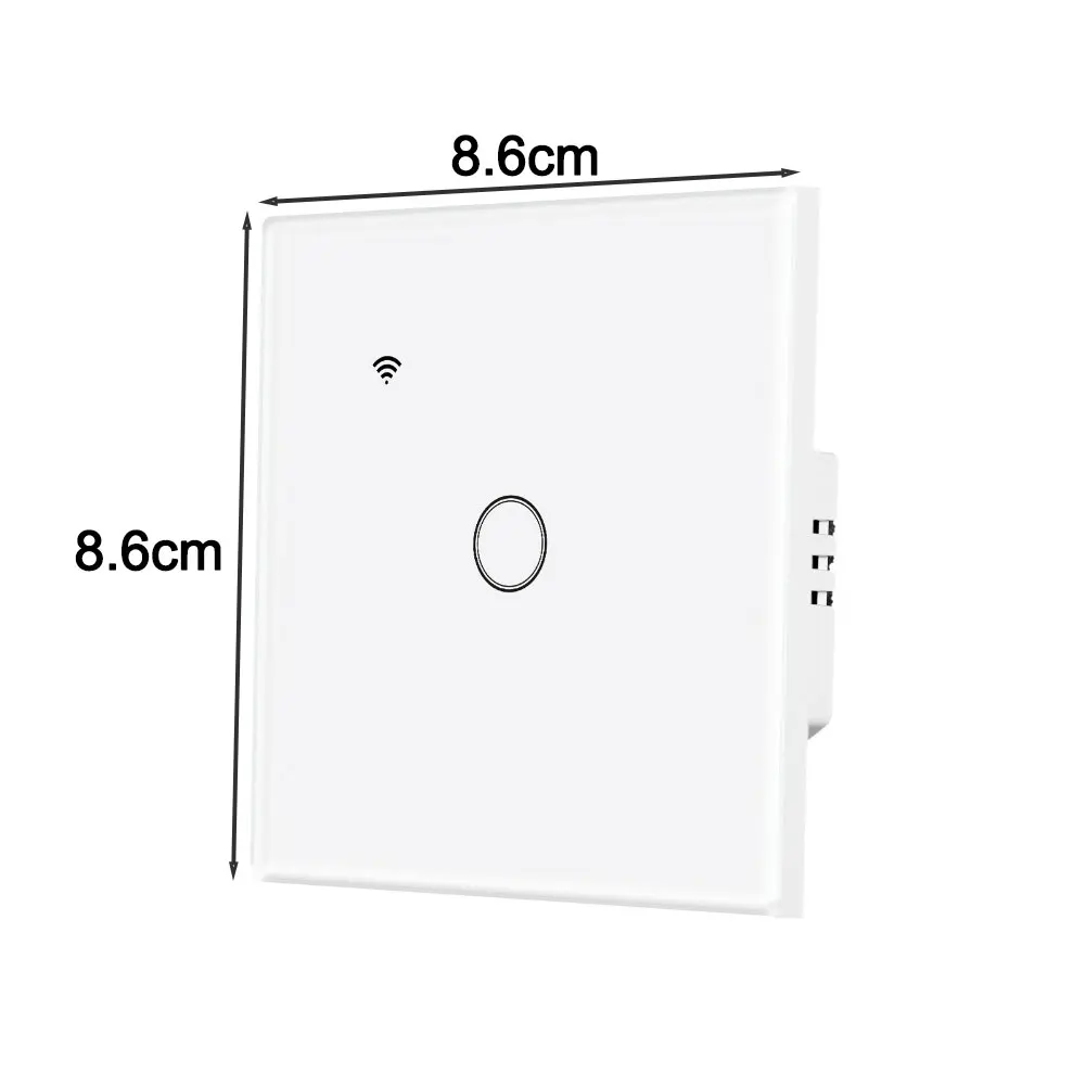 for Smart Light Switch Touch Panel Supports For Alexa Voice Control and For tuya App for Multi Location Lighting Management