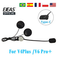 Original EJEAS Type-C Interface Earphones Are Suitable For V4 PLUS V6PRO+ V7 Motorcycle Helmet Intercom
